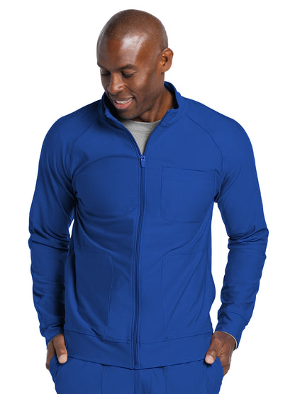 Men's 3-Pocket Zip Front Jacket - CK333 - Royal