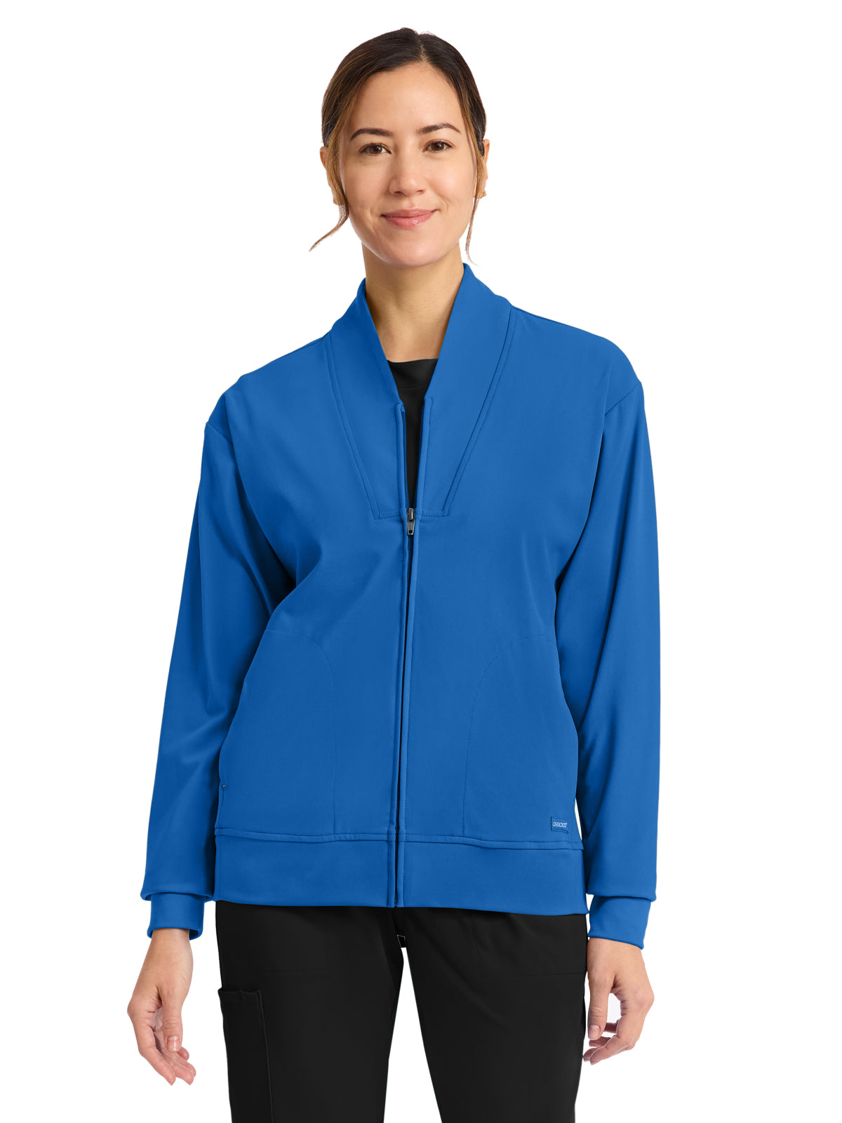 Women's 2-Pocket Warm-Up Jacket - CK353 - Royal