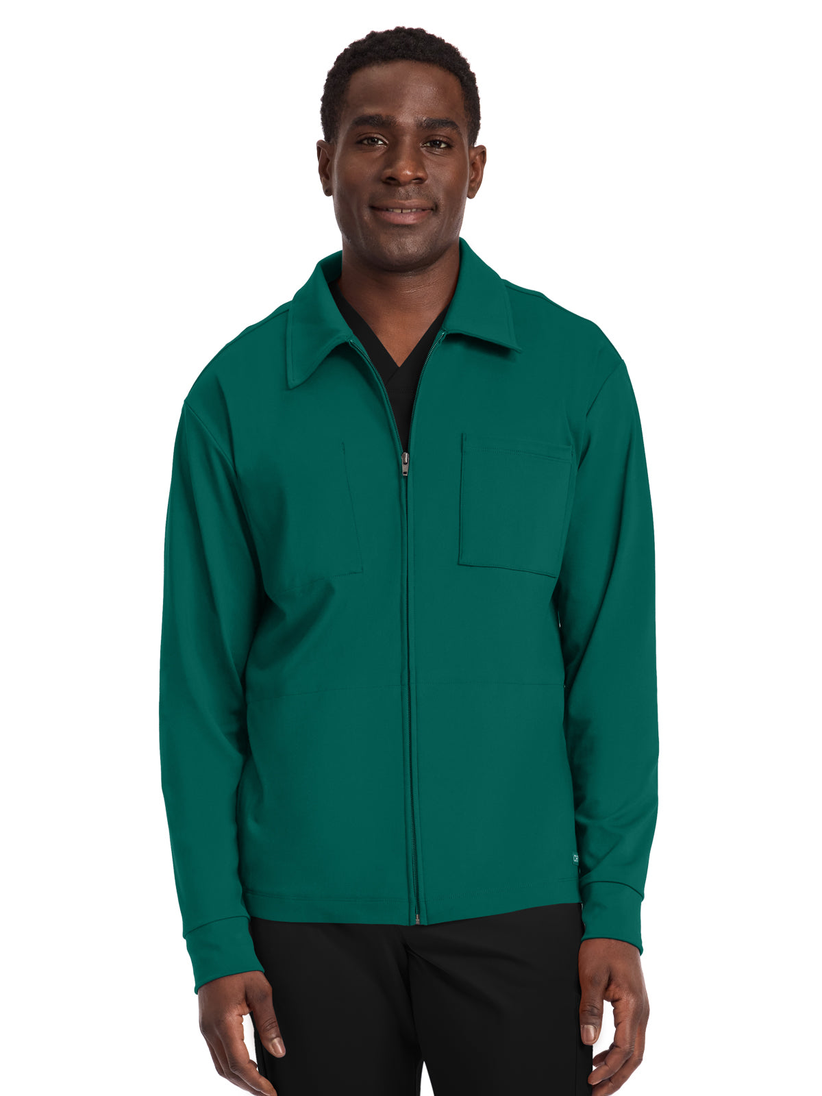 Men's 3-Pocket Warm-Up Jacket - CK354 - Hunter