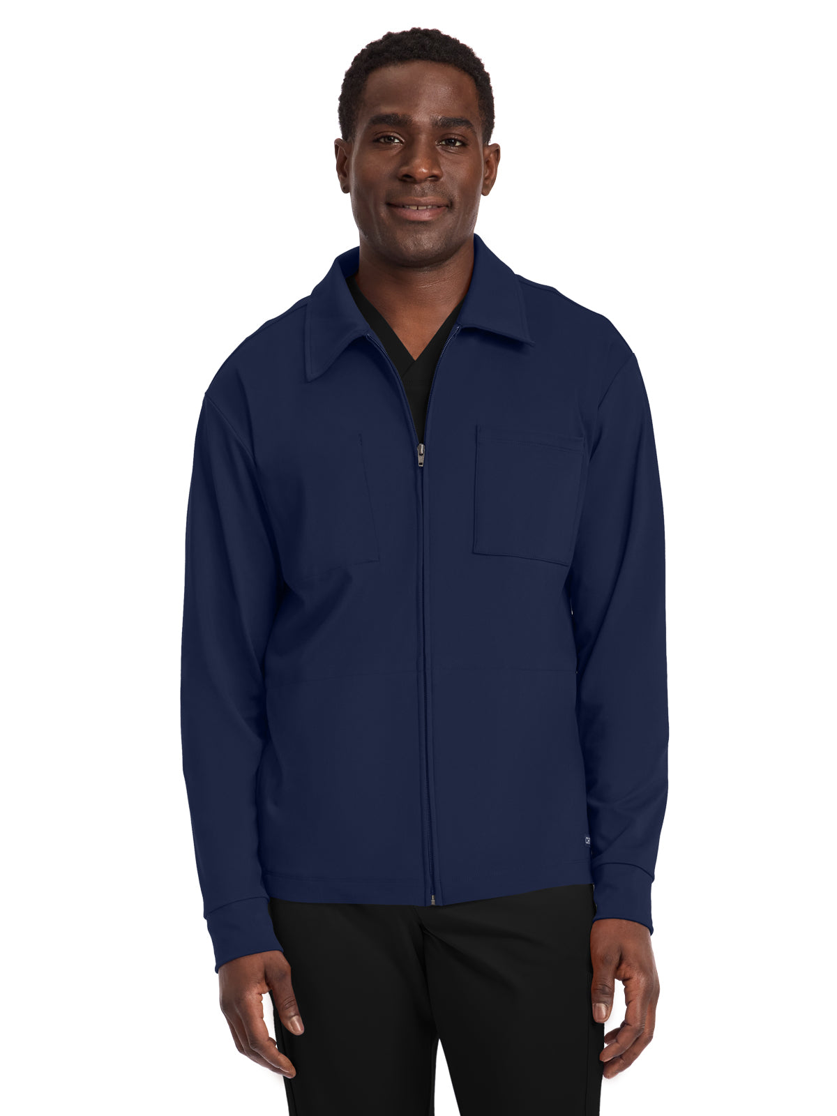 Men's 3-Pocket Warm-Up Jacket - CK354 - Navy