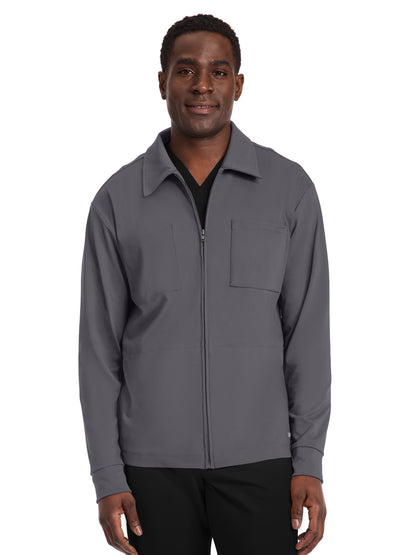 Men's 3-Pocket Warm-Up Jacket - CK354 - Pewter