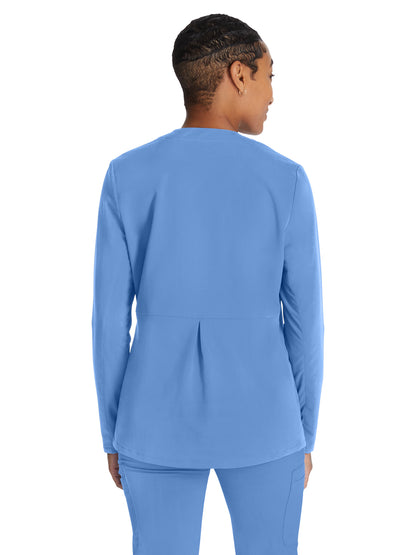 Women's Zip Front Scrub Jacket - CK356A - Ciel