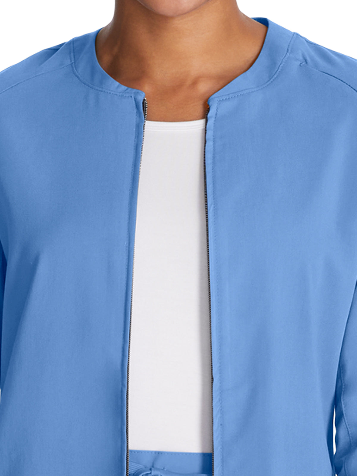 Women's Zip Front Scrub Jacket - CK356A - Ciel