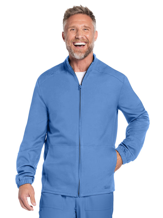 Men's 2-Pocket Zip Front Jacket - CK359A - Ciel