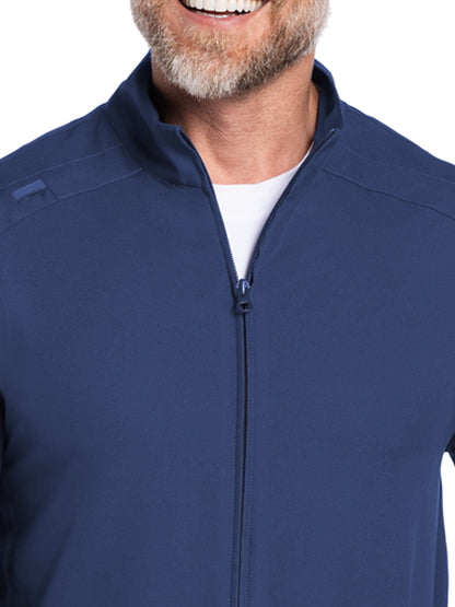 Men's 2-Pocket Zip Front Jacket - CK359A - Navy