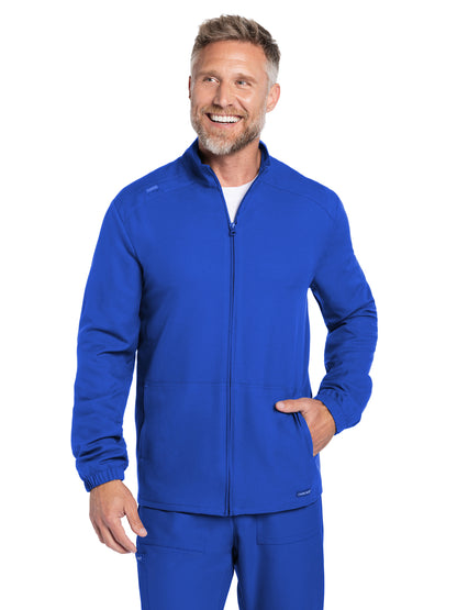 Men's 2-Pocket Zip Front Jacket - CK359A - Royal