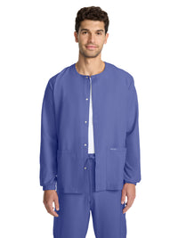 Unisex 2-Pocket Snap Front Jacket - CK393A - Ciel