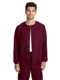 Unisex 2-Pocket Snap Front Jacket - CK393A - Wine
