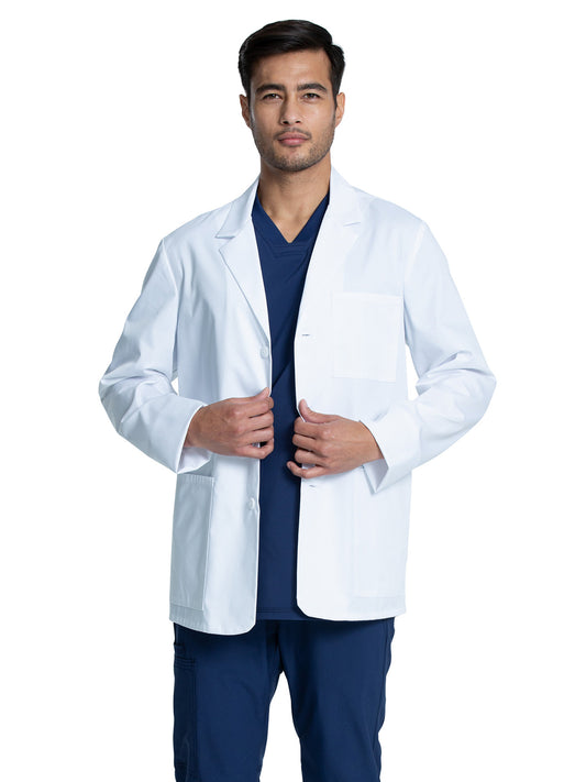 Men's Three-Pocket 30" Consultation Lab Coat - CK401 - White