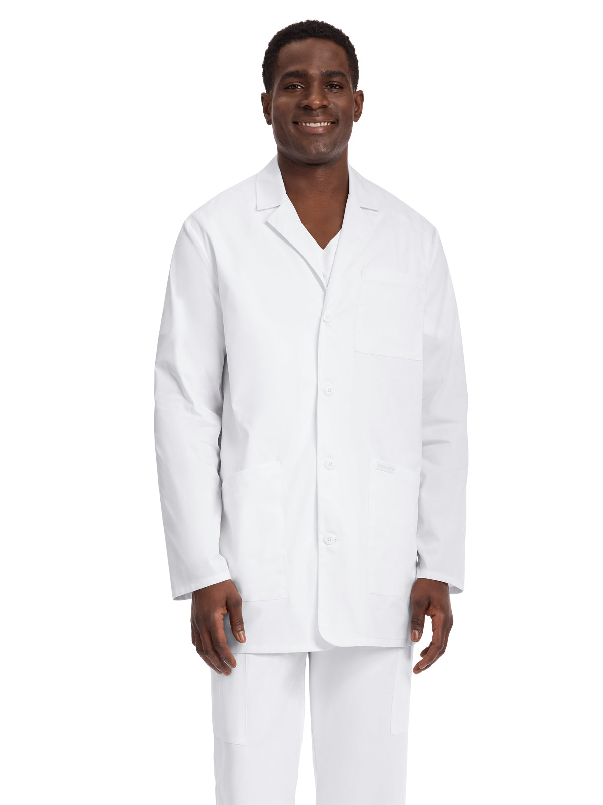 Men's 3-Pocket 35" Lab Coat - CK442 - White