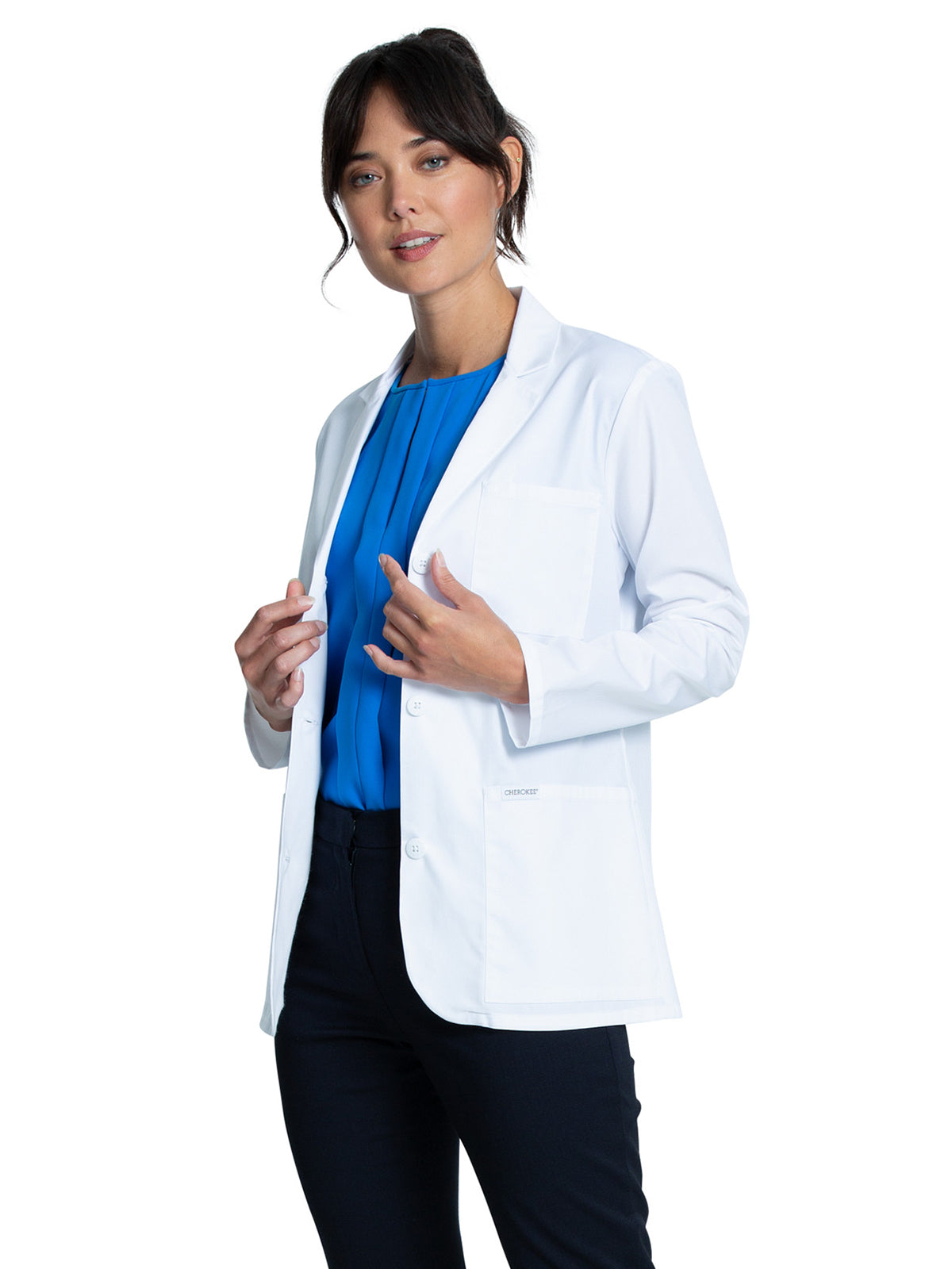 Women's Three-Pocket 28" Consultation Lab Coat - CK451 - White