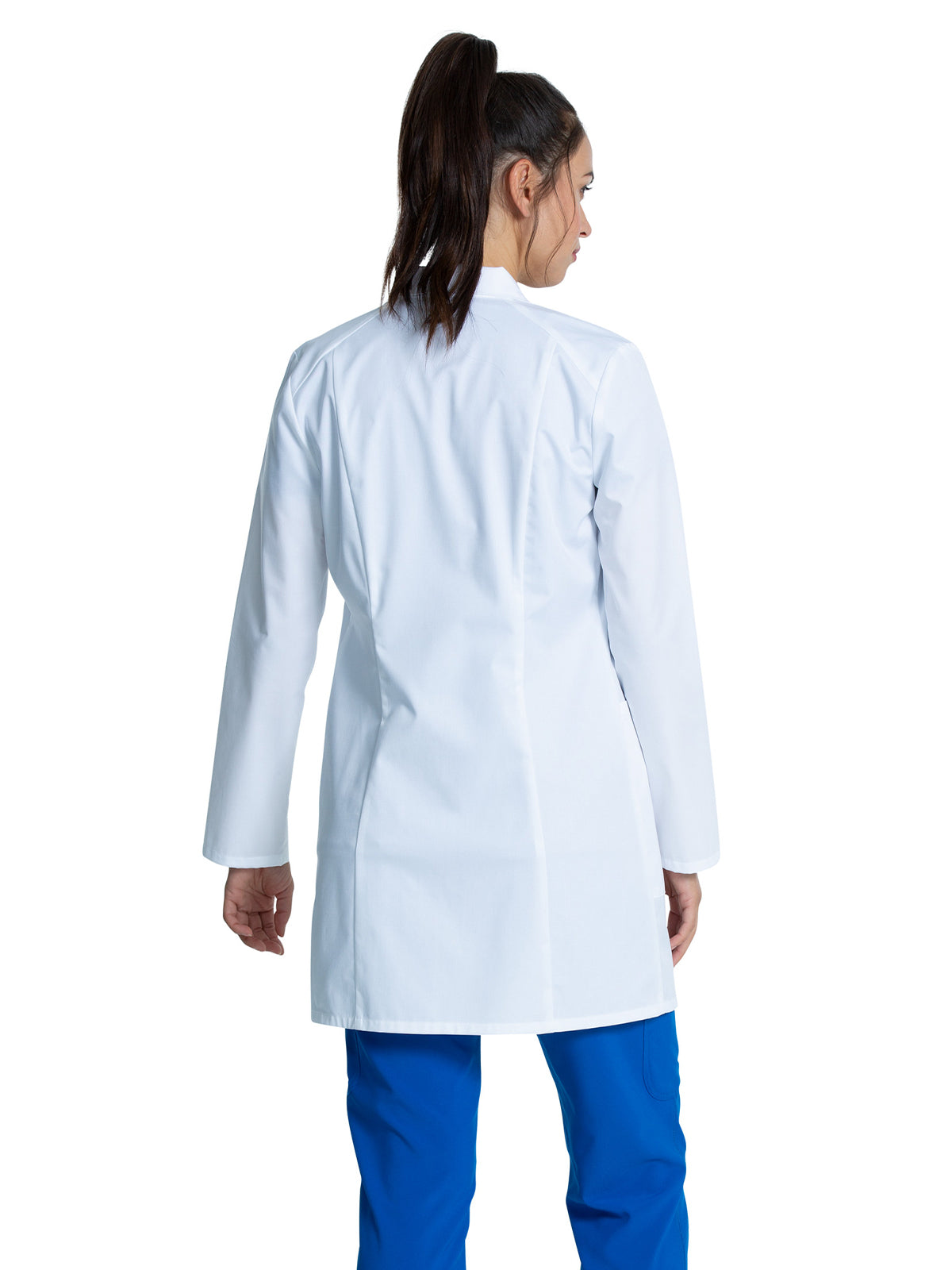 Women's Three-Pocket 33" Mid-Length Lab Coat - CK452 - White