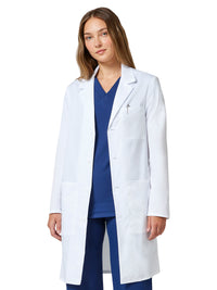 Unisex Three-Pocket 38" Full-Length Lab Coat - CK460 - White