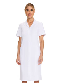 Women's 2-Pocket Button Front Dress - CK512A - White