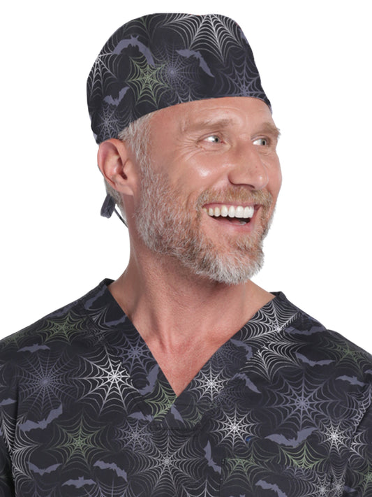 Unisex Print Scrub Hat - CK513 - Night Webs