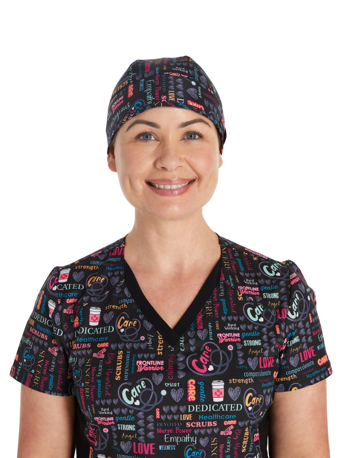 Unisex Print Scrub Hat - CK513 - Nurse Power