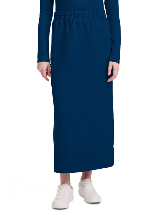 Women's 3-Pocket Elastic Waist Skirt - CK564A - Navy