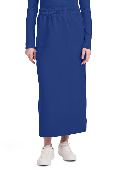 Women's 3-Pocket Elastic Waist Skirt - CK564A - Royal