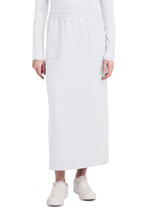 Women's 3-Pocket Elastic Waist Skirt - CK564A - White