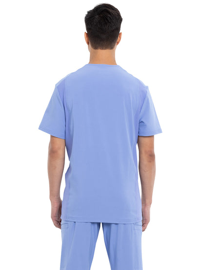 Men's Four-Pocket V-Neck Scrub Top - CK661 - Ciel