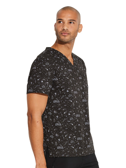 Men's V-Neck Print Top - CK692 - Need My Space