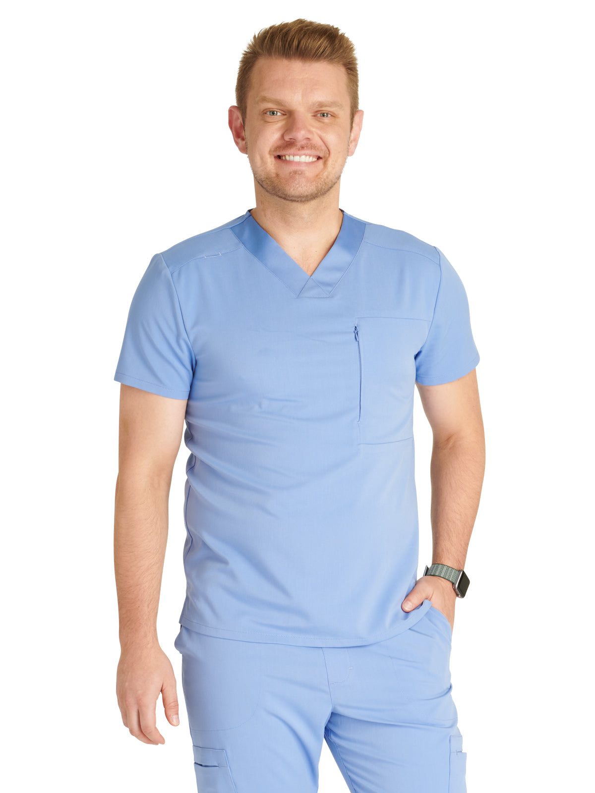 Men's V-Neck Scrub Top - CK718A - Ciel