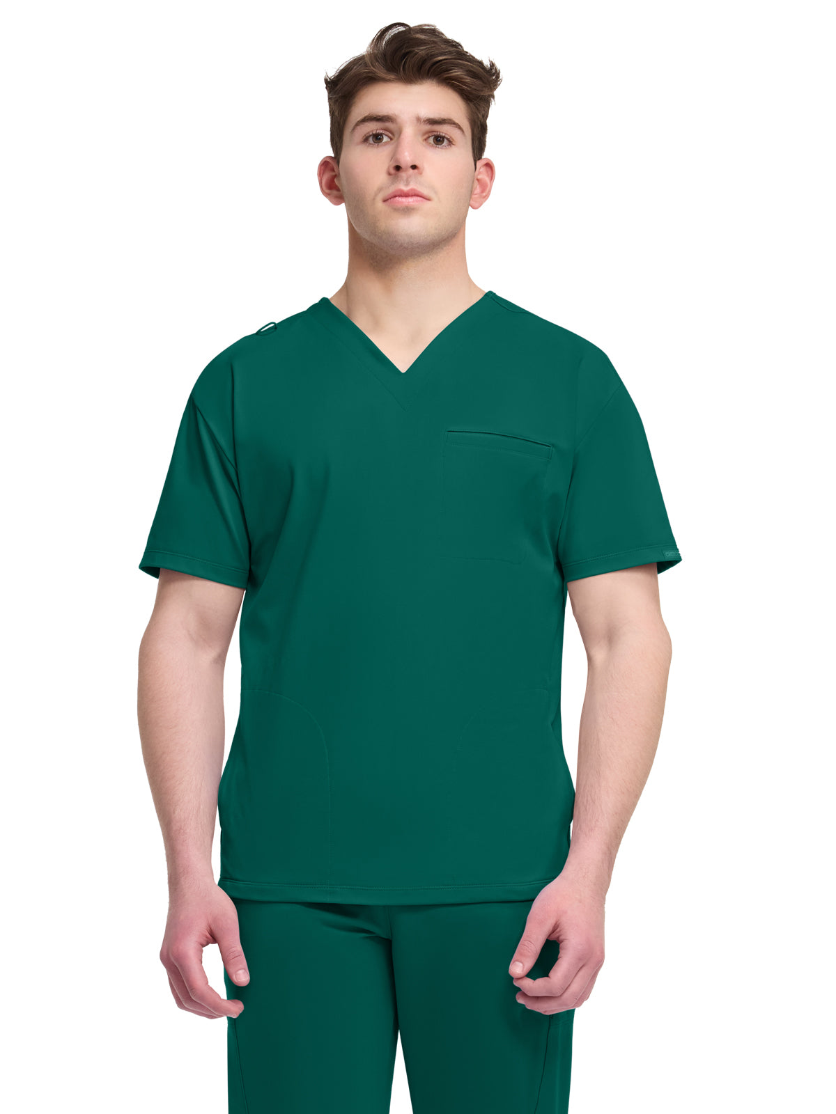 Men's 3-Pocket V-Neck Top - CK729 - Hunter