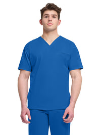 Men's 3-Pocket V-Neck Top - CK729 - Royal