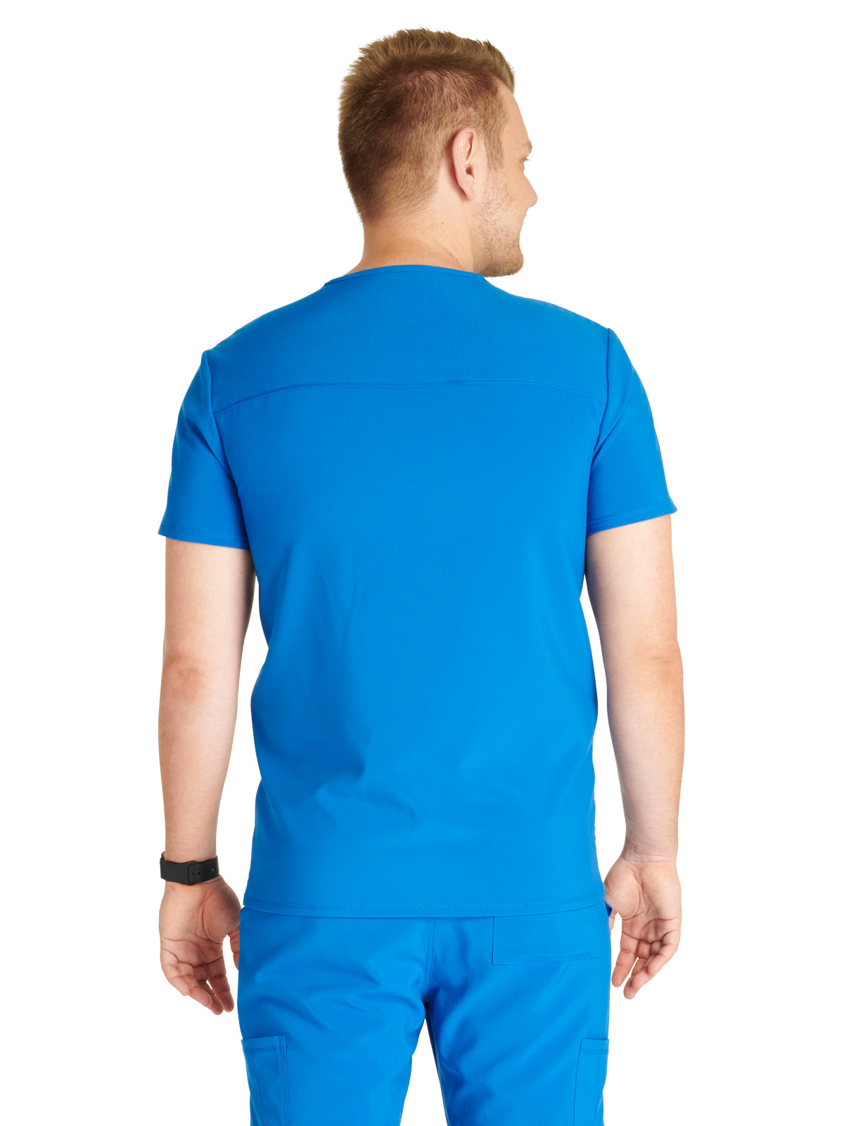 Men's V-Neck Scrub Top - CK752A - Royal