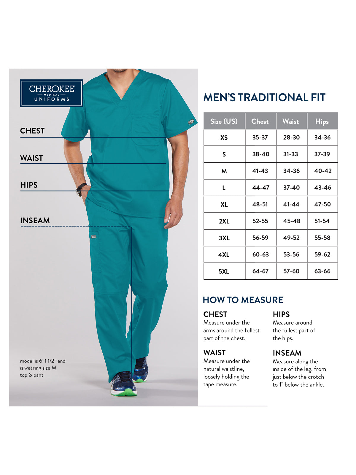 Men's V-Neck Scrub Top - CK752A - Royal