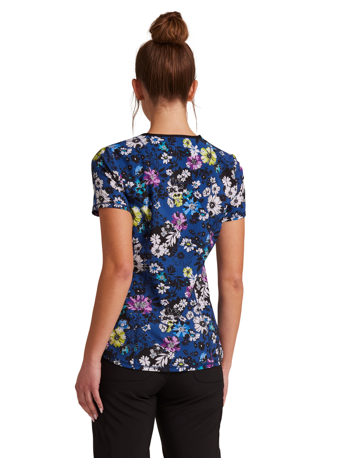 Women's V-Neck Print Top - CK771 - Bloom Me Up