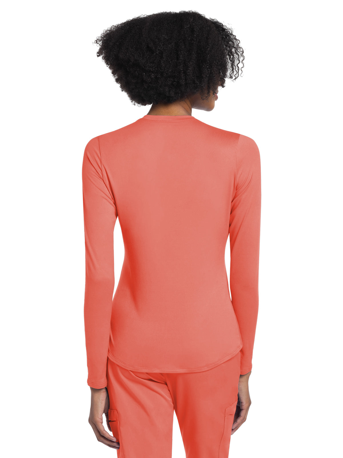 Women's Pocketless Underscrub Tee - CK773 - Coral Rush