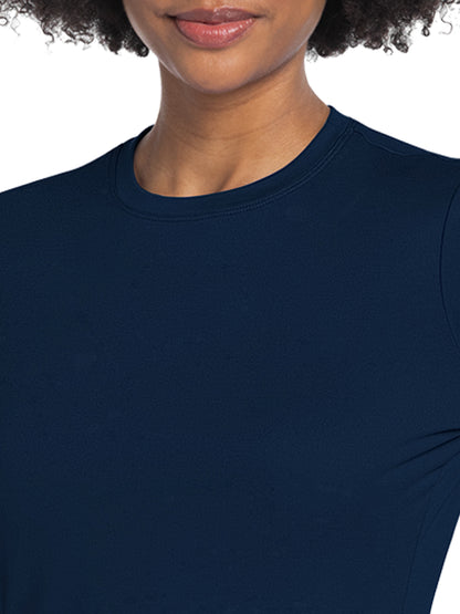 Women's Pocketless Underscrub Tee - CK773 - Navy