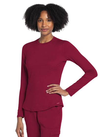 Women's Pocketless Underscrub Tee - CK773 - Red