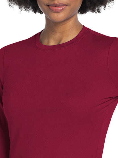 Women's Pocketless Underscrub Tee - CK773 - Red