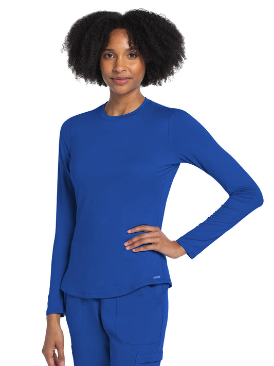 Women's Pocketless Underscrub Tee - CK773 - Royal