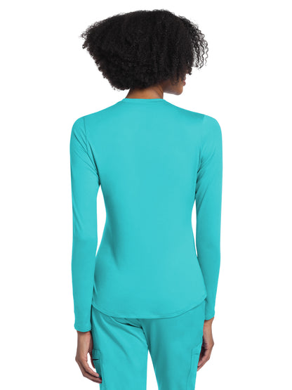 Women's Pocketless Underscrub Tee - CK773 - Turquoise