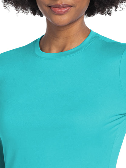 Women's Pocketless Underscrub Tee - CK773 - Turquoise