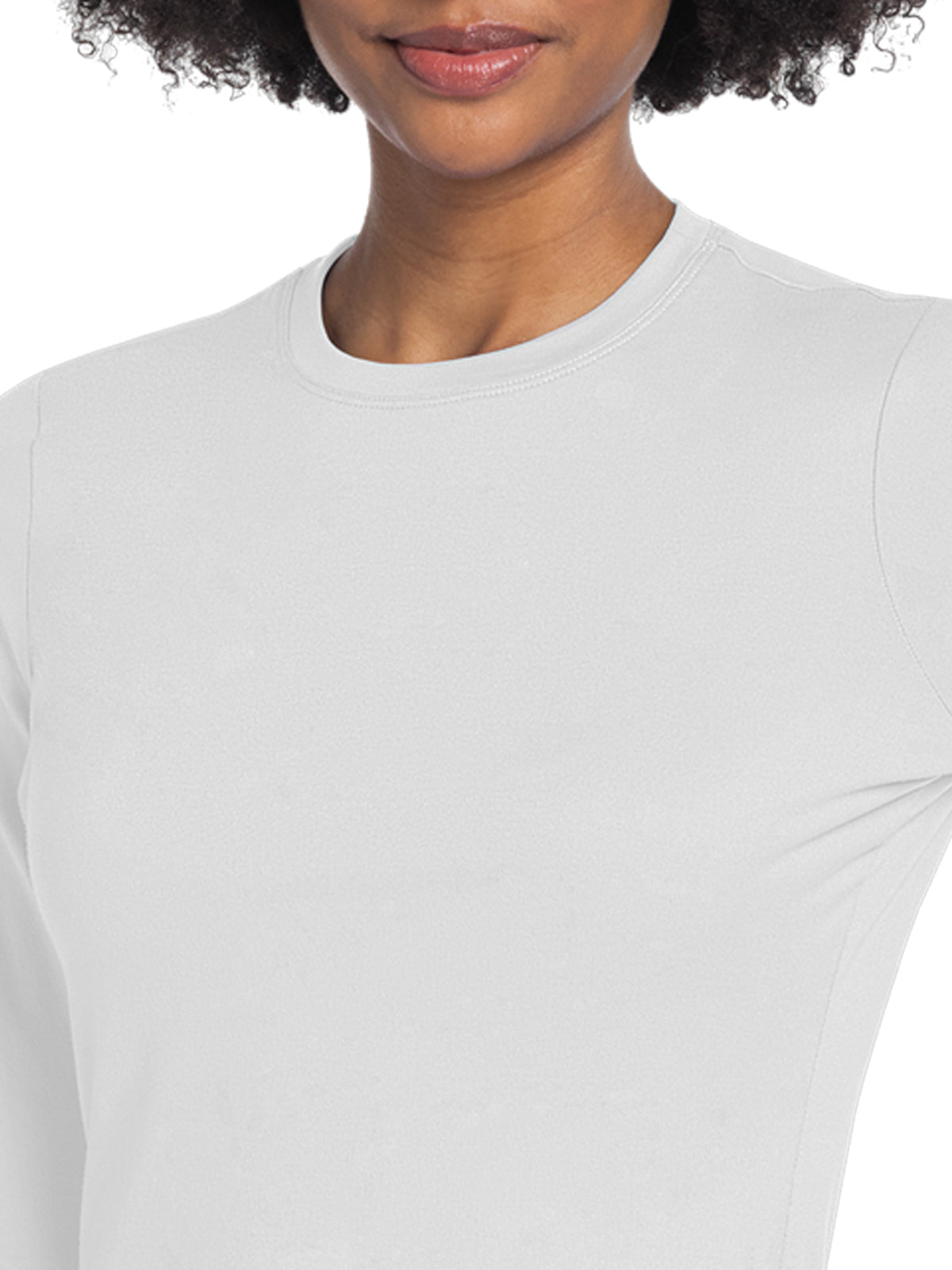 Women's Pocketless Underscrub Tee - CK773 - White