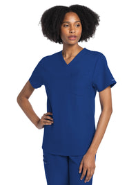 Unisex 1-Pocket V-Neck Top - CK778A - Galaxy Blue