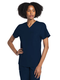 Unisex 1-Pocket V-Neck Top - CK778A - Navy