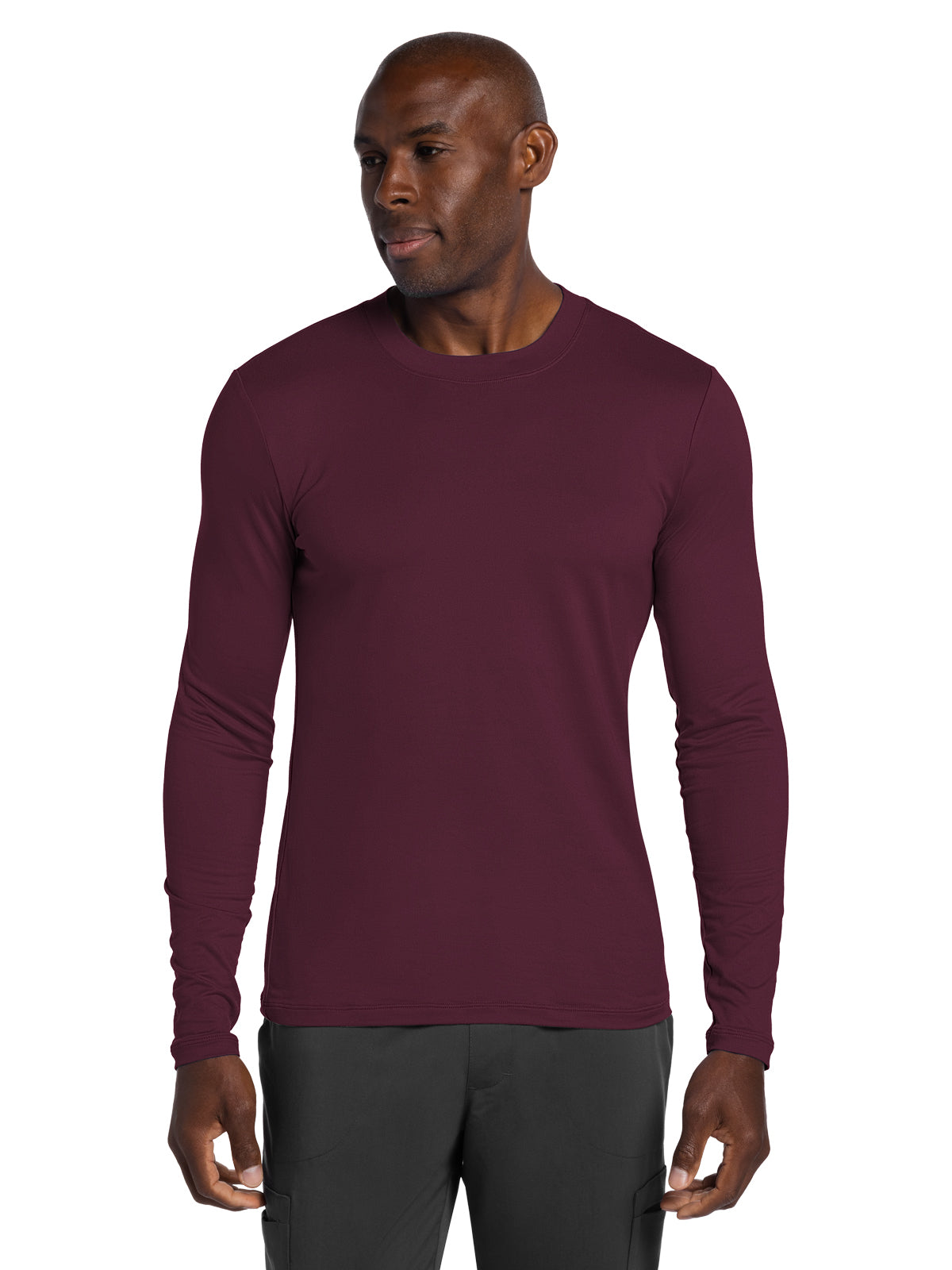 Men's Pocketless Underscrub Tee - CK807 - Wine