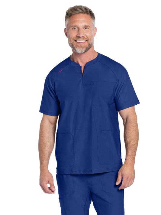 Men's 3-Pocket Henley Top - CK812 - Galaxy Blue