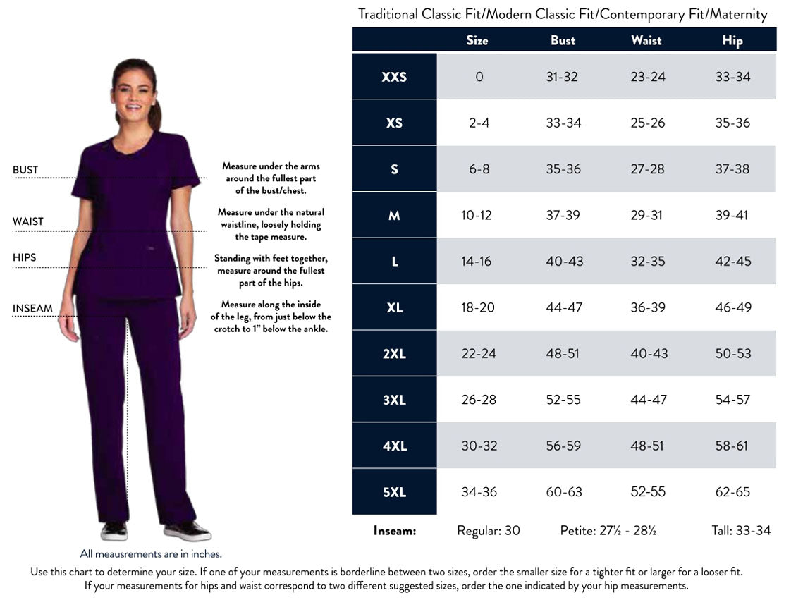 Women's 1-Pocket Tuckable V-Neck Scrub Top - CK819 - Royal