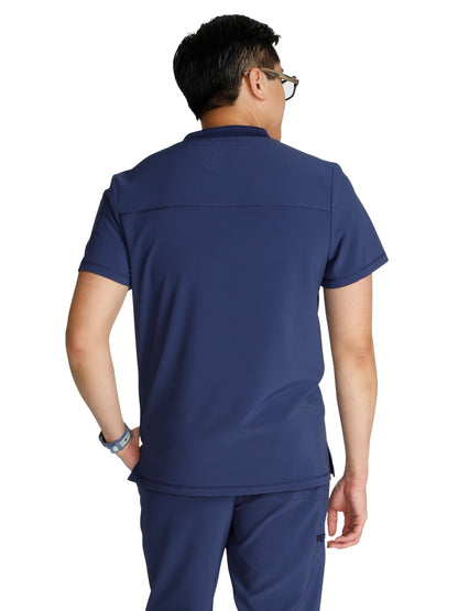 Men's V-Neck Top - CK824A - Navy