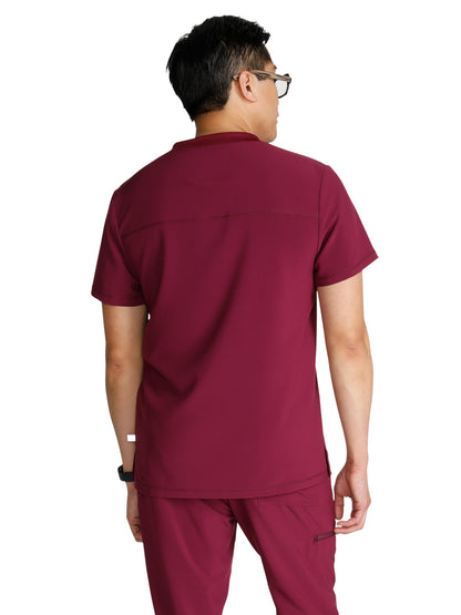 Men's V-Neck Top - CK824A - Wine