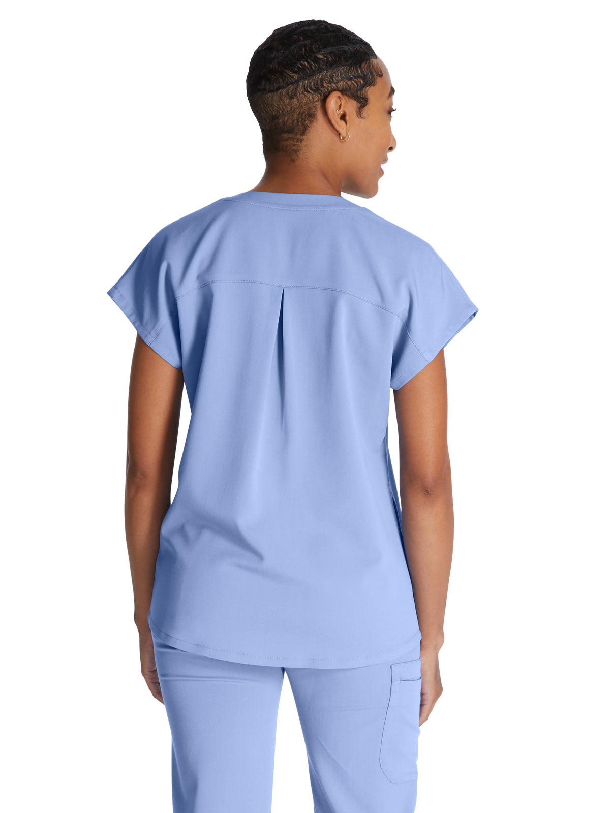 Women's V-Neck Scrub Top - CK836A - Blissful Sky