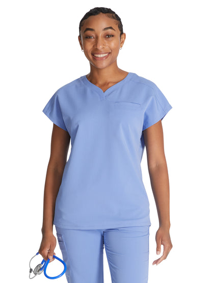 Women's V-Neck Scrub Top - CK836A - Ciel