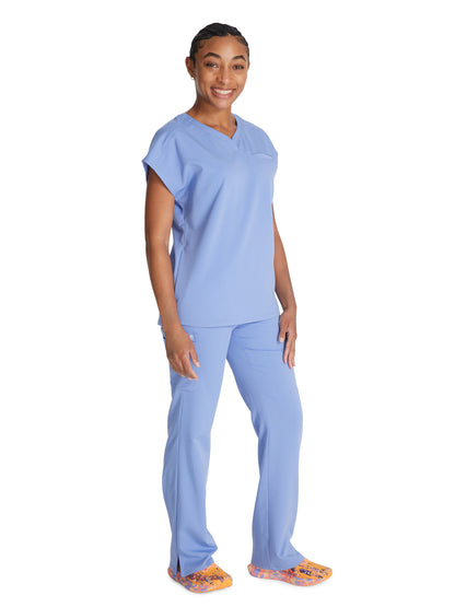 Women's V-Neck Scrub Top - CK836A - Ciel