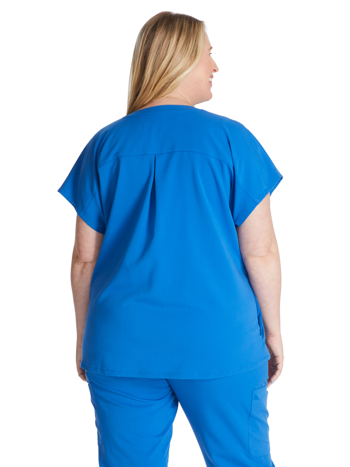 Women's V-Neck Scrub Top - CK836A - Royal